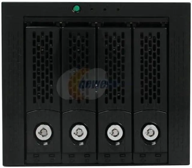 Alt view image 2 of 7 - RAIDAGE jAge34R40MS 4 3.5" Drive Bays AS/SATA (1 Int. mini SAS connector) 4-in-3 internal SAS/SATA Raid Cage with 1 Int. mini SAS connector