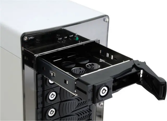 Alt view image 5 of 6 - RAIDAGE iAge840ML2 8 3.5" Drive Bays SAS/SATA II (Two MultilaneX4 connector) Tower 8-bay Multilane SAS/SATA Enclosure