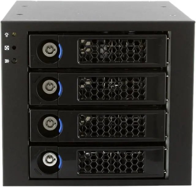 Alt view image 8 of 11 - XClio SS034 4 x 3.5" HDD in 3 x 5.25" Cage
