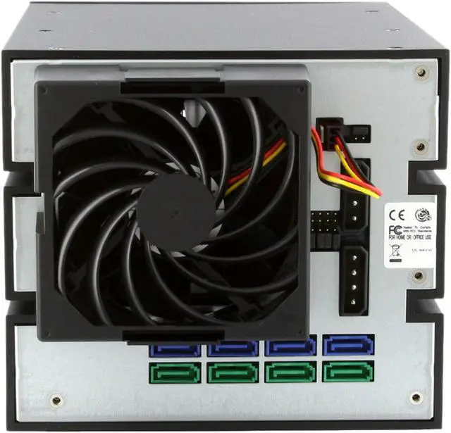 Alt view image 4 of 11 - XClio SS034 4 x 3.5" HDD in 3 x 5.25" Cage