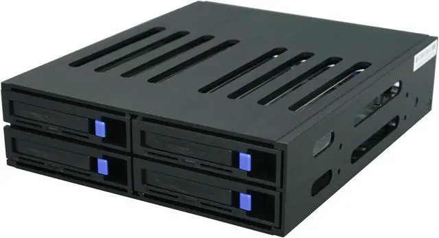 Main image of SNT SNT-SS425 RAID 0, 1, 5 (RAID card required) 4 x 2.5" HDD in 1 x 5.25" bay SAS/SATA 2.5" Hot Swap Backplane RAID cage