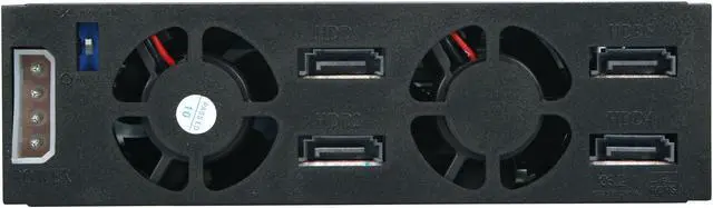 Alt view image 4 of 5 - SNT SNT-SS425 RAID 0, 1, 5 (RAID card required) 4 x 2.5" HDD in 1 x 5.25" bay SAS/SATA 2.5" Hot Swap Backplane RAID cage