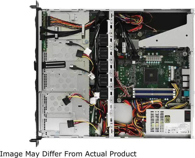 Alt view image 4 of 5 - AsRock Rack 1U4LW-X470 1U Rackmount Server Barebone AMD AM4 Ryzen & Ryzen 7nm PGA1331 X470 4 x 3.5" HDD 400W PSU
