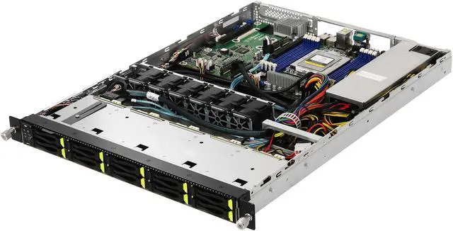 Alt view image 3 of 5 - Asrock Rack 1U10E-ROME/2T 1U Rackmount Server Barebone Singal Socket SP3 (LGA4094) AMD EPYC 7002 series NVME Storage