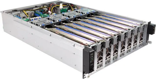 Alt view image 5 of 6 - Asrock Rack 3U8G+ 3U Rackmount Server Barebone Dual Socket R3 (LGA2011) Intel C612 8GPU