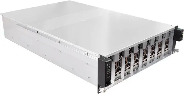 Alt view image 2 of 6 - Asrock Rack 3U8G+ 3U Rackmount Server Barebone Dual Socket R3 (LGA2011) Intel C612 8GPU