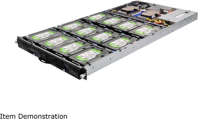 Alt view image 2 of 5 - ASRock Rack 1U12XL-C622 RPSU 1U Rackmount Server Barebone LGA 3647 Intel C622 DDR4 2666/2400/2133 R DIMM/LR DIMM