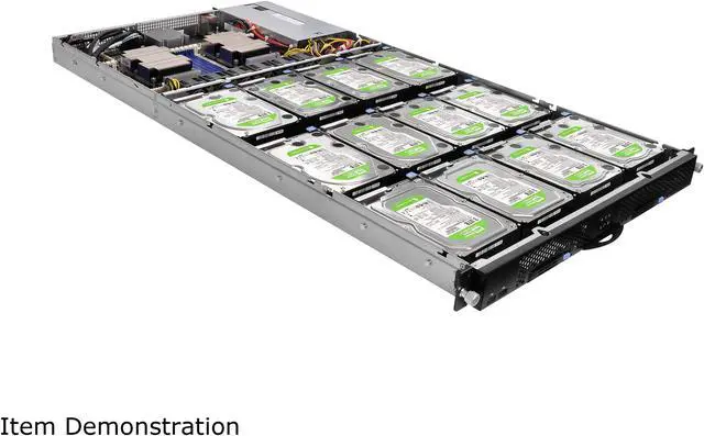 Alt view image 3 of 5 - ASRock Rack 1U12XL-C622 RPSU 1U Rackmount Server Barebone LGA 3647 Intel C622 DDR4 2666/2400/2133 R DIMM/LR DIMM