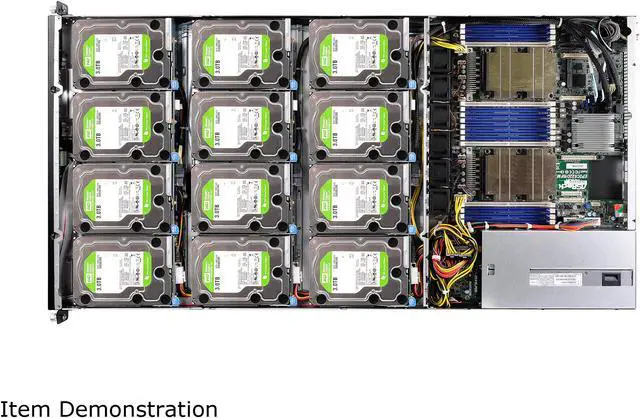 Alt view image 5 of 5 - ASRock Rack 1U12XL-C622 RPSU 1U Rackmount Server Barebone LGA 3647 Intel C622 DDR4 2666/2400/2133 R DIMM/LR DIMM