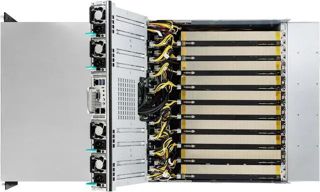 Alt view image 4 of 5 - ASRock Rack 4U10G-ICX2/2T 4U Rackmount Server Barebone 1+1 Socket P+ (LGA 4189) DDR4 3200
