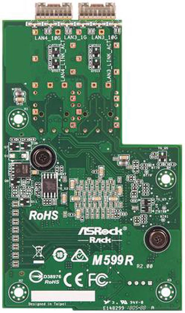 Alt view image 3 of 3 - ASRock Rack M599R Mezzanine Card Dual 10GLAN (SFP+)