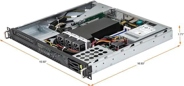 Alt view image 2 of 2 - AsRock Rack 1U2E-X570 Server Barebone Supports AMD Ryzen 5000 (PGA 1331) X570 1U 2 Hot-swap 2.5'' SATA/NVMe