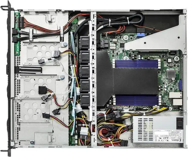 Alt view image 7 of 9 - ASRock Rack 1U4LW-ROME/2T 1U Rackmount Server Barebone Socket SP3 RDIMM/ LRDIMM: up to 3200 MHz
NVDIMM: up to 2666 MHz