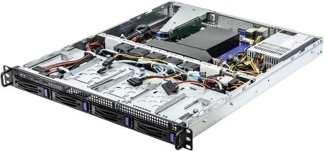 Alt view image 3 of 9 - ASRock Rack 1U4LW-ROME/2T 1U Rackmount Server Barebone Socket SP3 RDIMM/ LRDIMM: up to 3200 MHz
NVDIMM: up to 2666 MHz
