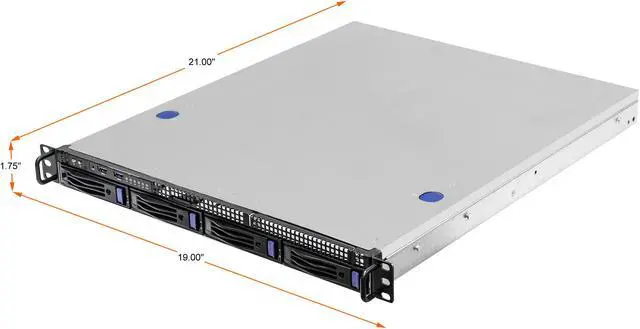 Alt view image 2 of 9 - ASRock Rack 1U4LW-ROME/2T 1U Rackmount Server Barebone Socket SP3 RDIMM/ LRDIMM: up to 3200 MHz
NVDIMM: up to 2666 MHz