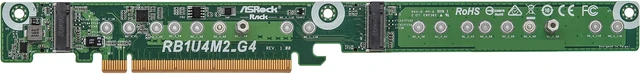 ASRock Rack RB1U4M2_G4 Server Riser Card - Newegg.com