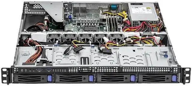 Alt view image 3 of 4 - ASRock Rack 1U4LW-C252 1U Rackmount Server Barebone LGA 1200 Intel C252 DDR4 3200
