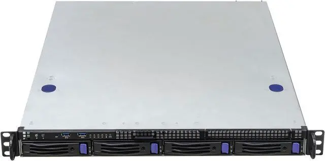 Alt view image 4 of 8 - Asrock Rack 1U4LW-X570 RPSU 1U Rackmount Server Barebone 4 Bays Single Socket AM4 PGA 1331 AMD Ryzen 5000 Series