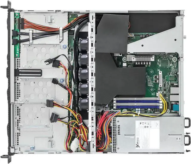 Alt view image 7 of 8 - Asrock Rack 1U4LW-X570 RPSU 1U Rackmount Server Barebone 4 Bays Single Socket AM4 PGA 1331 AMD Ryzen 5000 Series