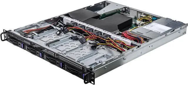 Alt view image 3 of 8 - Asrock Rack 1U4LW-X570 RPSU 1U Rackmount Server Barebone 4 Bays Single Socket AM4 PGA 1331 AMD Ryzen 5000 Series