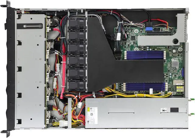 Alt view image 5 of 7 - ASRock Rack 1U8S2E-ROME/2T 1U Rackmount Server Barebone Single Socket SP3 (LGA4094) Supports DDR4 288-pin