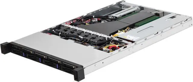 Alt view image 2 of 4 - Asrock Rack 1U4L4E-ICX/2T 1U Rackmount General Purpose Server Barebone 4 bays NVMe and 4 bays SATA 3rd Gen Intel Xeon Scalable processors C621A