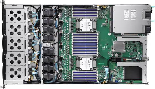Alt view image 4 of 5 - ASRock Rack 1U10E-ROME/2T Single Socket SP3/ DDR4/ 1U Rackmount Server Barebone System