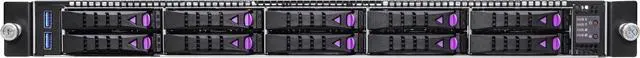 Alt view image 5 of 5 - Asrock Rack 1U10E-MILAN2 1U Rackmount Storage Server Barebone 10 NVMe bays AMD EPYC™ 7003 (with AMD 3D V-Cache™ Technology*)/7002 Processors Dual Socket SP3 (LGA4094) Milan