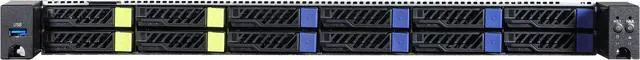 Alt view image 6 of 6 - AsRock Rack 1U8S4E-GENOA/2T 1U Rackmount Storage Server Barebone Single Socket SP5 (LGA 6096) AMD EPYC™ 9004 series processors 4 NVMe 8 SATA bays Dual 10G Lan