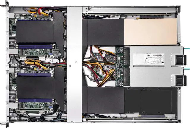 Alt view image 4 of 6 - AsRock Rack 1U2N2G-ROME/2T 1U Rackmount Multi-node GPU Server Barebone  Socket SP3 (LGA4094) AMD EPYC™ 7003 Dual 10G LAN 2 GPU