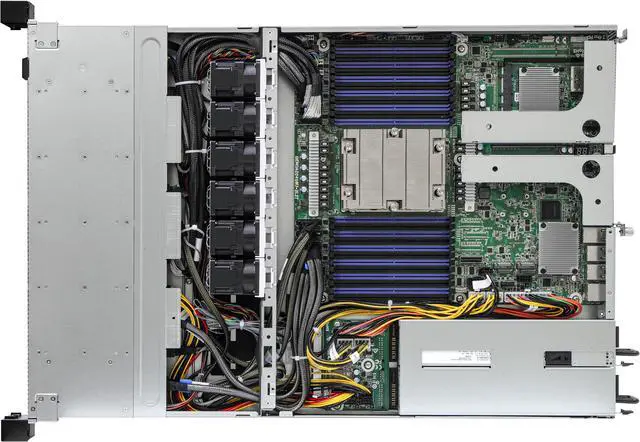 Alt view image 4 of 5 - ASRock Rack 1U12E-GENOA/2L2T 1U Rackmount Storage Server Barebone AMD Single Socket SP5 (LGA 6096) AMD EPYC™ 9004 series processors 12 NVMe bays Dual 10G Lan Dual 1G Lan
