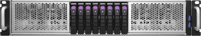 Alt view image 4 of 5 - ASRock Rack 2U4G8E-EGS2 2U Rackmount GPU Server Barebone Intel Dual Socket 4th Gen Intel® Xeon® Scalable Processors (LGA 4677) C741 4 FHFL PCIe5.0 x16 Support up to 4 GPUs 8 Hot-swap 2.5" NVMe (PCIe5.0)