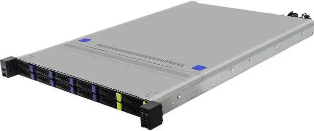 Alt view image 2 of 3 - ASRock Rack 1U8S4E-EGS/2T 1U Rackmount Storage/General Server Barebone Single Socket E 4th Gen Intel® Xeon® Scalable processor (LGA 4677),PCIe5.0 Dual 10G LAN 8 SATA 4NVMe 2.5" Hot-swap