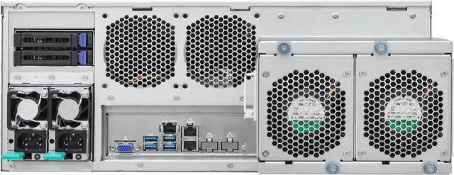 Alt view image 3 of 5 - ASRock Rack Server Barebone 4U4G-WRX80/2T Single Socket SP5 (LGA 6096),  sWRX8 (LGA 4094), supports AMD Ryzen™ Threadripper™ PRO 5000WX/3000WX processors, 4 GPU