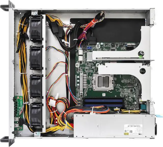 Alt view image 2 of 4 - ASRock Rack Server Barebone 2U1G-B650 Single Socket AM5 (LGA 1718), supports AMD EPYC™ 4004 and AMD Ryzen™ 9000/8000/7000 Series Processors, 4 DIMM slots (2DPC), supports DDR5 ECC/non-ECC UDIMM