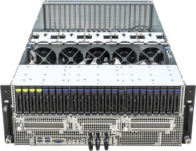 Alt view image 3 of 5 - ASRock Rack Server GPU Barebone 4U8G-EGS2 Dual Socket E (LGA 4677), 5th and 4th Gen Intel® Xeon® Scalable Processors 8 GPU