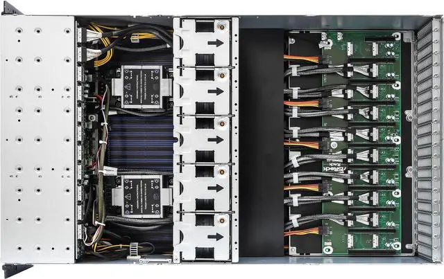 Alt view image 2 of 5 - ASRock Rack Server GPU Barebone 4U8G-EGS2 Dual Socket E (LGA 4677), 5th and 4th Gen Intel® Xeon® Scalable Processors 8 GPU