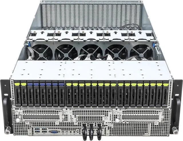 Alt view image 2 of 5 - ASRock Rack Server GPU Barebone 4U10G-EGS2 Dual Socket E (LGA 4677), 5th and 4th Gen Intel® Xeon® Scalable Processors 10 GPU