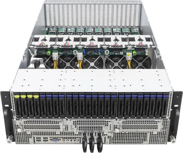 Alt view image 2 of 5 - ASRock Rack Server GPU Barebone 4U8G-GENOA2 Dual Socket SP5 (LGA 6096), AMD EPYC™ 9005*/9004 8GPU