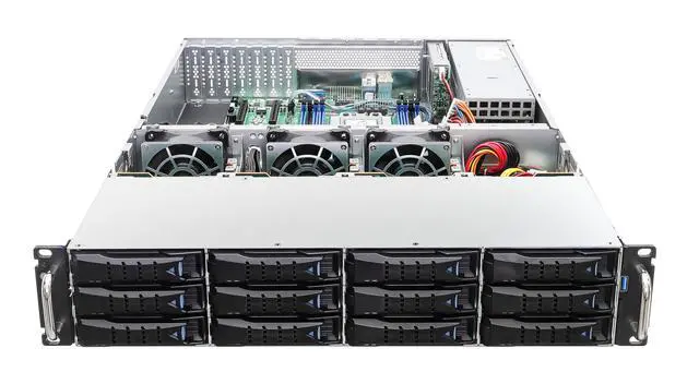 Alt view image 2 of 5 - ASRock Rack Server Barebone 2U12L2S-SIENA 2U Single Socket SP6 (LGA 4844), supports AMD EPYC 8004 series processors 12 Hot-swap 3.5" SATA drive