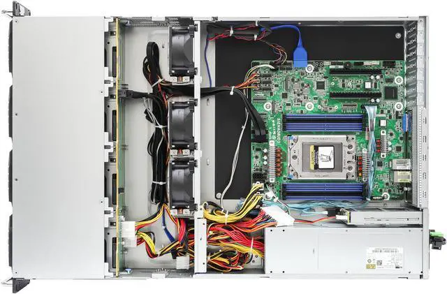 Alt view image 5 of 5 - ASRock Rack Server Barebone 2U12L2S-SIENA 2U Single Socket SP6 (LGA 4844), supports AMD EPYC 8004 series processors 12 Hot-swap 3.5" SATA drive