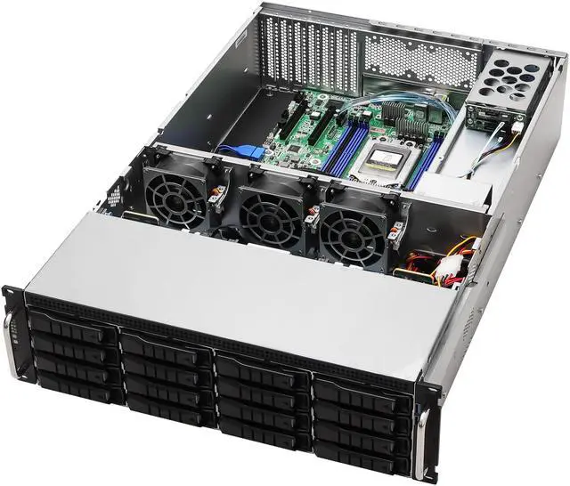Main image of ASRock Rack Server Barebone 3U16L2S-SIENA 3U Single Socket SP6 (LGA 4844), supports AMD EPYC 8004 series processors 16 Hot-swap 3.5" SATA drive