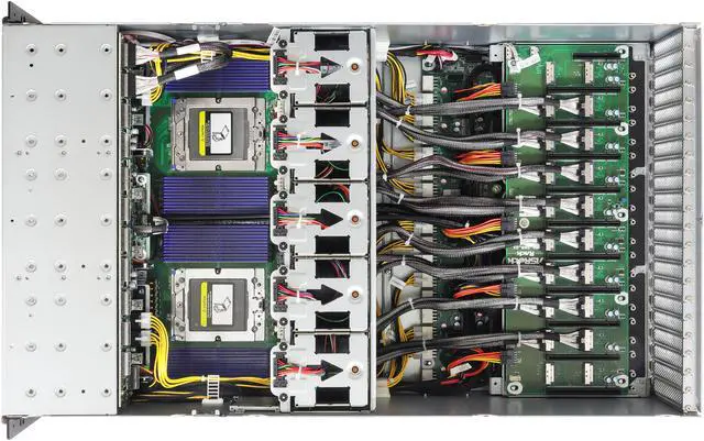 Alt view image 4 of 5 - ASRock Rack Server Barebone 4U8G-TURIN2 4U Dual Socket SP5 (LGA 6096), supports AMD EPYC 9005/9004 (with AMD 3D V-Cache Technology) and 97x4 series processors 8 GPU