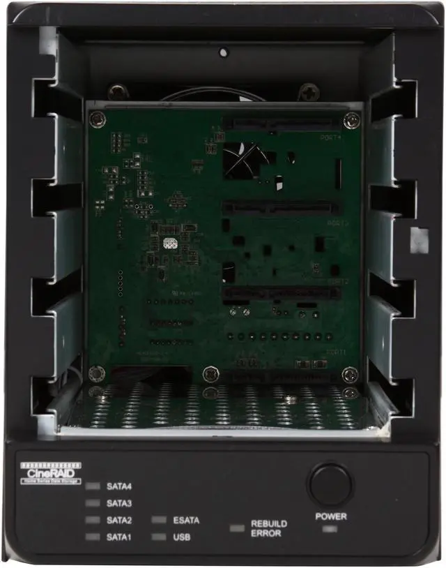 Alt view image 5 of 6 - CineRAID Home 4 BAY eSATA & USB 3.0 RAID Data Storage Enclosure w/ 4 Hot Swappable drives (CR-H408)