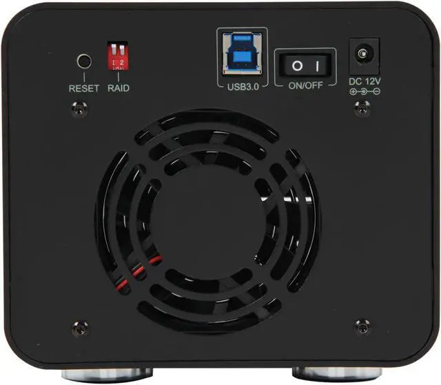 Alt view image 4 of 6 - CineRAID CR-H252 Hardware RAID, Supports RAID 0, 1, JBOD 2 3.5" Drive Bays USB 3.0 (Backwards Compatible to USB 2.0) 2-Bay RAID/JBOD Enclosure