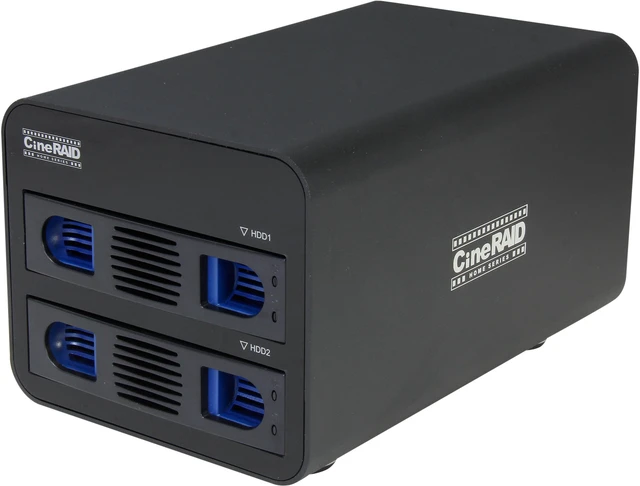 Main image of CineRAID CR-H252B Dual 3.5 Bay Quiet USB 3.0 RAID Enclosure (No Drives)