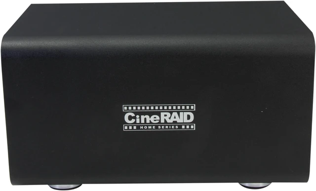 Alt view image 3 of 7 - CineRAID CR-H252B Dual 3.5 Bay Quiet USB 3.0 RAID Enclosure (No Drives)