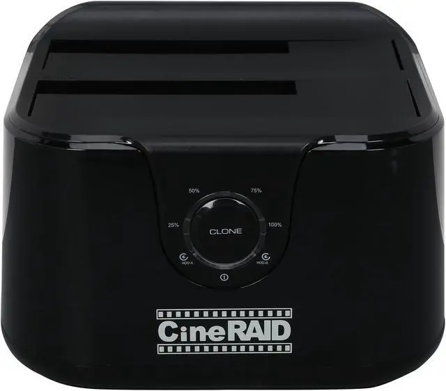 Alt view image 3 of 6 - CineRAID CR-H232 USB 3.0 dual (3.5" / 2.5") Duplicator and Dock Station