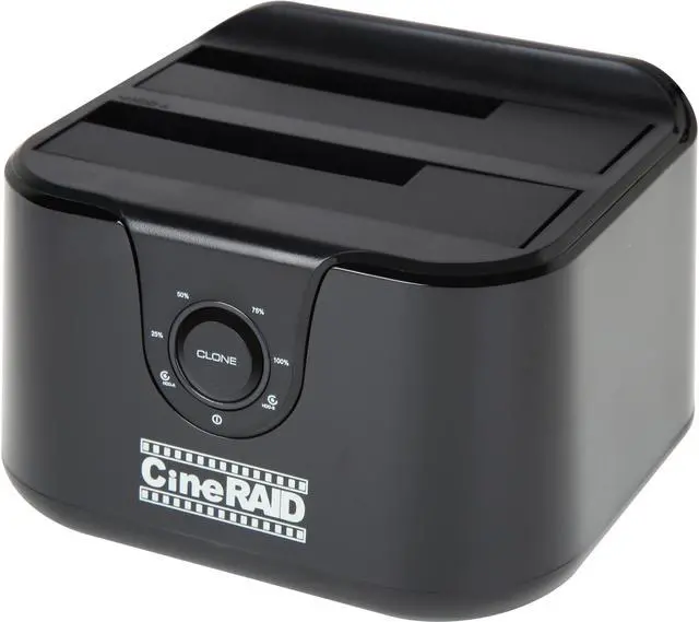 Main image of CineRAID CR-H238 USB-C / 3.1 Gen2 10 Gbps Dual-Bay Drive Dock and Standalone Hard Drive Duplicator