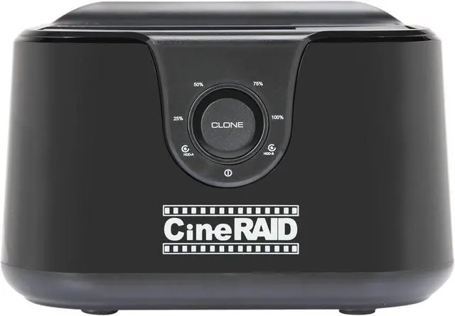 Alt view image 2 of 7 - CineRAID CR-H238 USB-C / 3.1 Gen2 10 Gbps Dual-Bay Drive Dock and Standalone Hard Drive Duplicator
